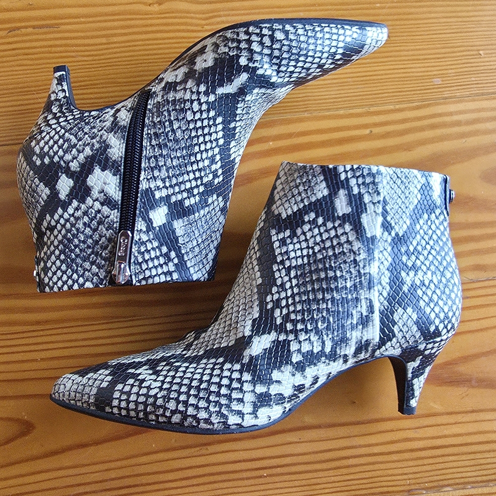 Snakeskin Ankle Boots